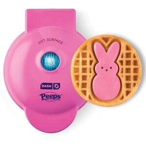 Dash Peeps Pink Mini 4" Waffle Maker